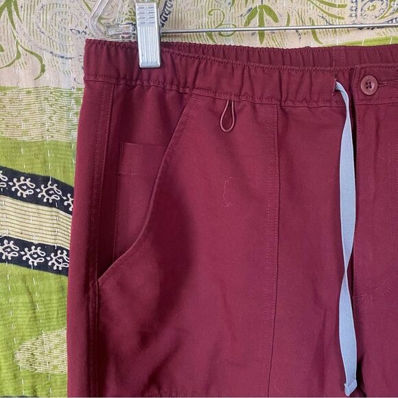 FIGS Men's Burgundy Cairo Cargo Scrub Pants Size Medium Short - Picture 4 of 16